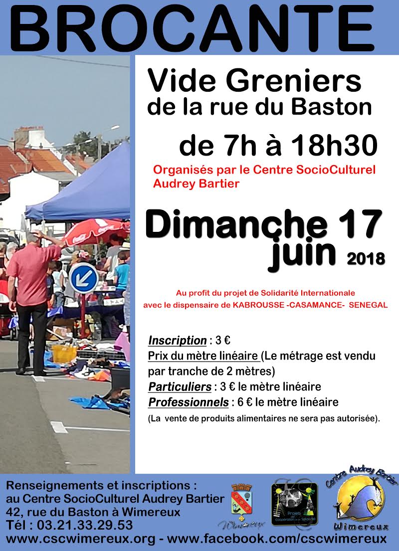 affiche brocante 2018